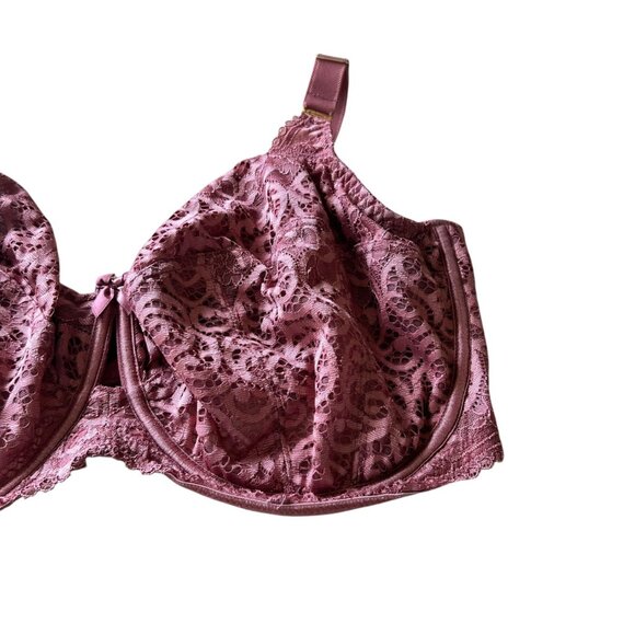 Sculptress Estel Full Cup Dusty Rose Lace Underwire Bra 38GG - Picture 2 of 8